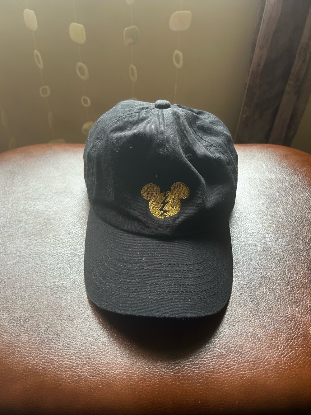 ACE FAMILY OG MERCH - Black Baseball Cap with Gold Mouse Emblem/ ACE on side